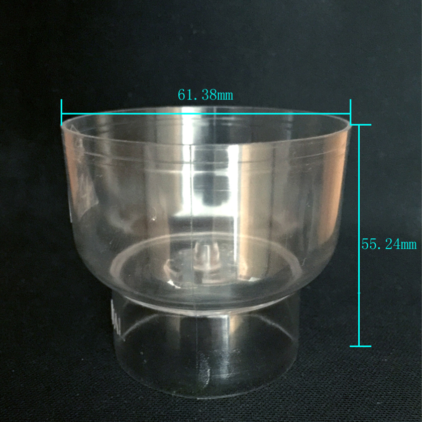 PC106 plastic candle shell with bottom edge  head
