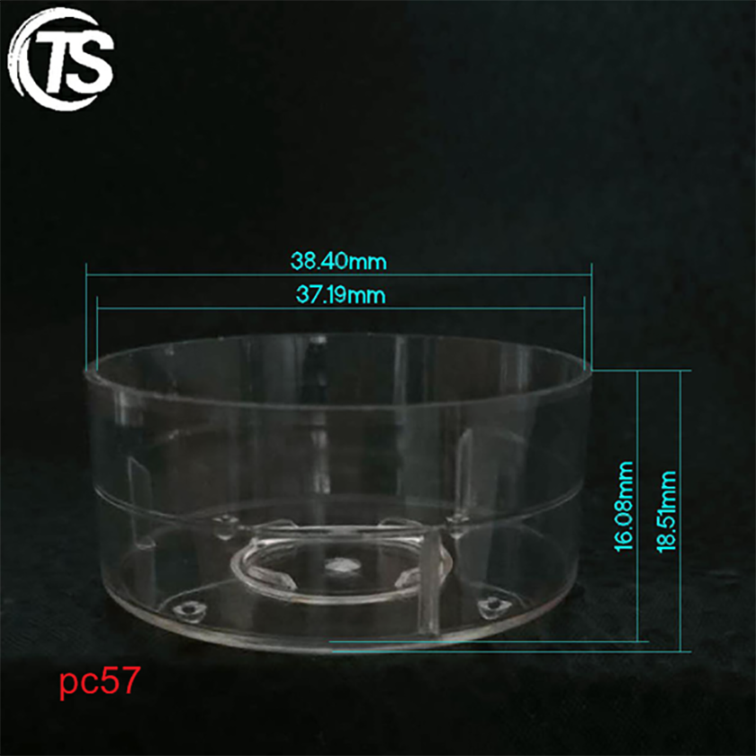 PC57 transparent candle shell