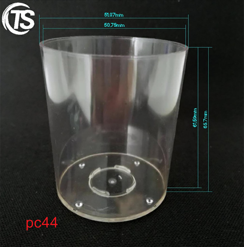 PC44 cylindrical plastic candle shell