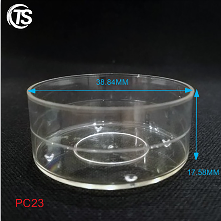 PC23 transparent plastic candle holders