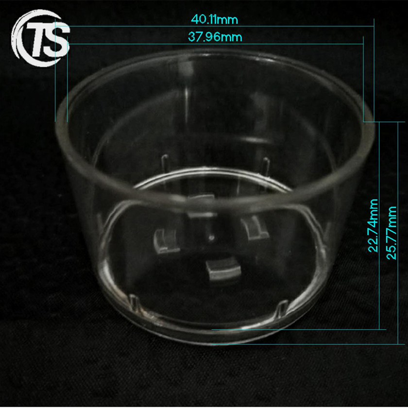 PC19 transparent tealight candle container