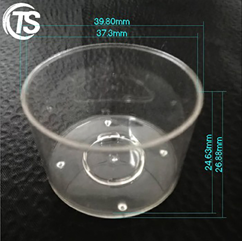 PC14 transparent plastic candle shell