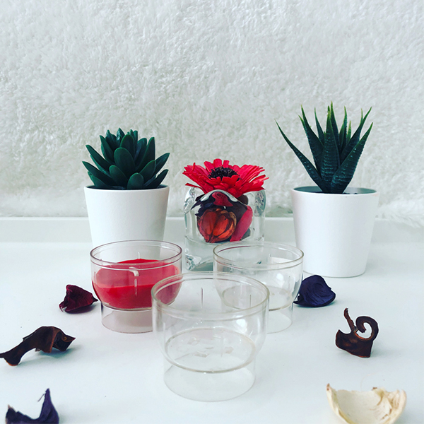 plastic candle holders